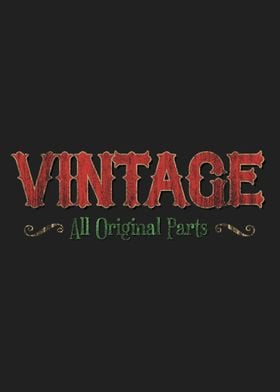 Vintage original parts