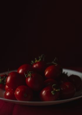 Tomatoes dark and moody