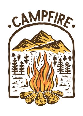 Campfire outdoor Hiking
