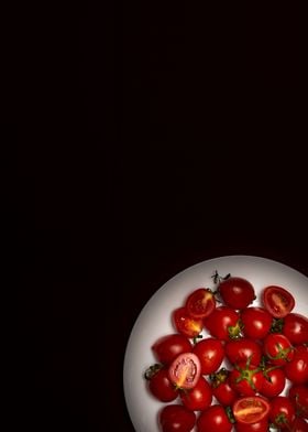 Tomatoes dark and moody