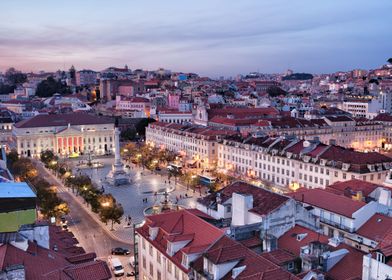 Lisbon Evening Cityscape