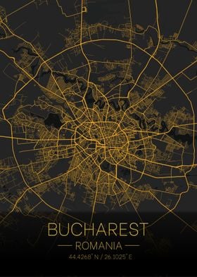 Bucharest Romania Citymap