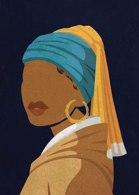 Girl With Bamboo Earring