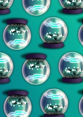 Snow globe pattern