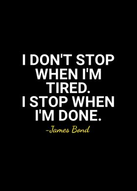 James Bond quote