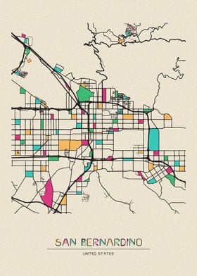 San Bernardino Map