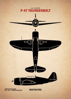 P47 Thunderbolt ID Chart