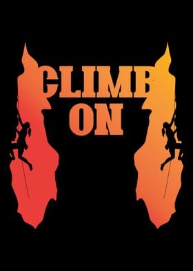 Climb on climber mountains