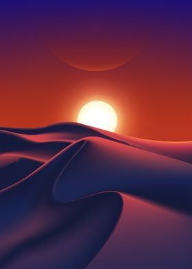 Sunset in Sahara