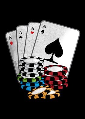 Quad Aces Poker Gambling