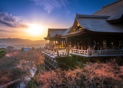 Kiyomizu Temple at Sunset