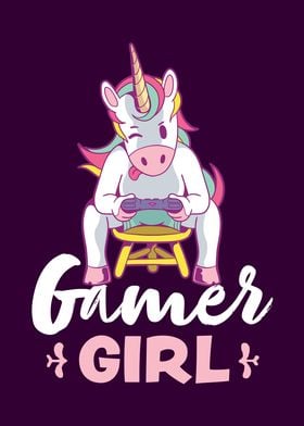 Gaming Unicorn Girl Gift