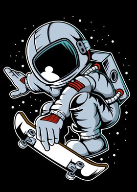 Astronaut Skateboard