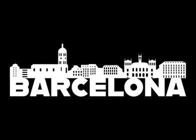 Barcelona Spain Skyline Gi