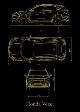 Honda Vezel 2020  gold 