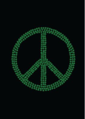 Peace weed leaf