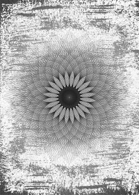 Black and White mandala 3