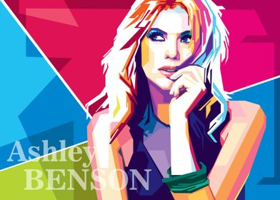 ashley benson in pop art