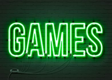 Games Neon Sign