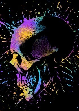 Artistic Colorful Skull