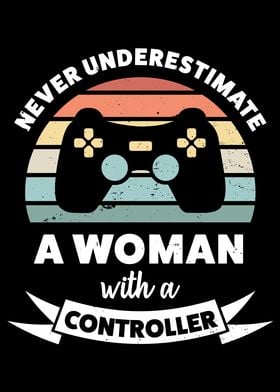 Woman with a Controller