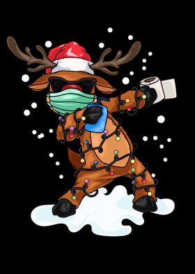 Dabbing Reindeer Wearing