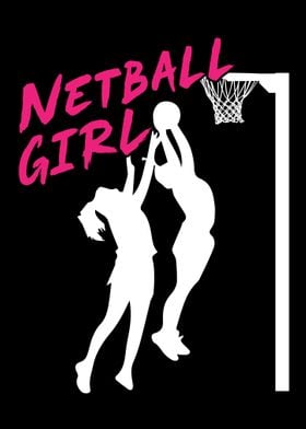 Netball Girl  Women Pink