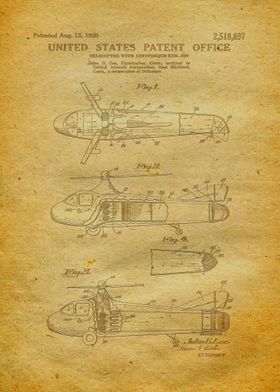 33 1950 Helicopter Patent