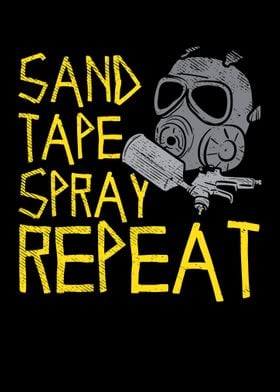 Sand Tape Spray Repeat For