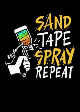 Sand Tape Spray Repeat For