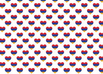 Love Armenia flag Pattern