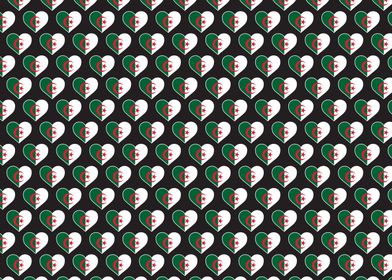 Love Algeria flag Motif 