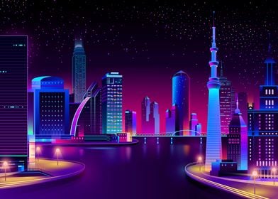 Synthwave Neon City