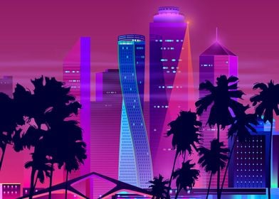 Synthwave Neon Vice City