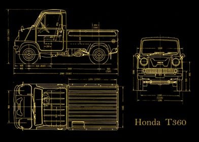 Honda T3601 gold 