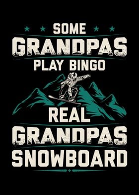 Snowboard Grandpa Gift