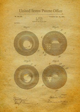 22 Golf Ball Patent 1902