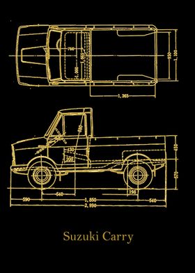 Suzuki Carry 1964  gold 