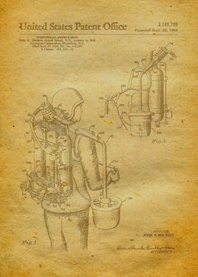 47 Jet Pack Patent Print 