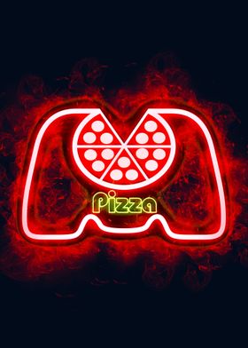 gaming with  pizza smoky  