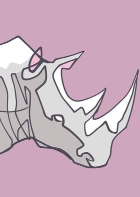 Rhino digital illustration
