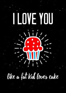 Kids Loves Cake Wall Art