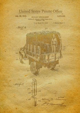 47 Army Truck Patent 1943