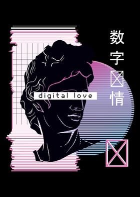 Vaporwave Digital Love 90s