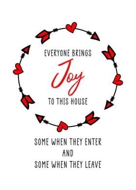 Everyone Brings Joy Decor