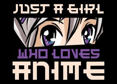 A girl who loves anime