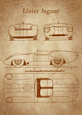 Lister Jaguar Blueprint 