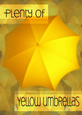 Plenty Of Yellow Umbrellas