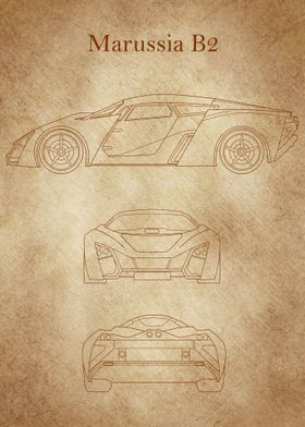 marussia B2 blueprint 2010