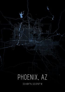 Phoenix Arizona City Map